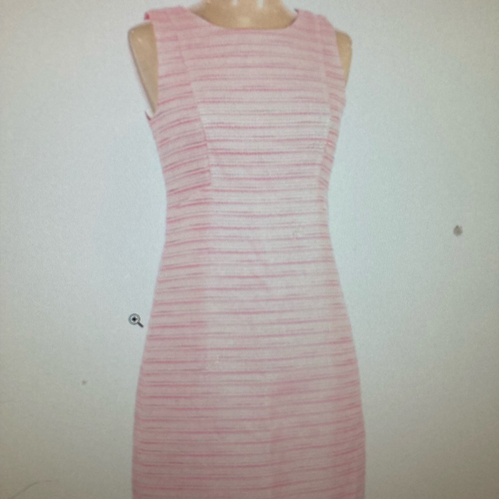 Eliza J Pink and white striped dress (4)